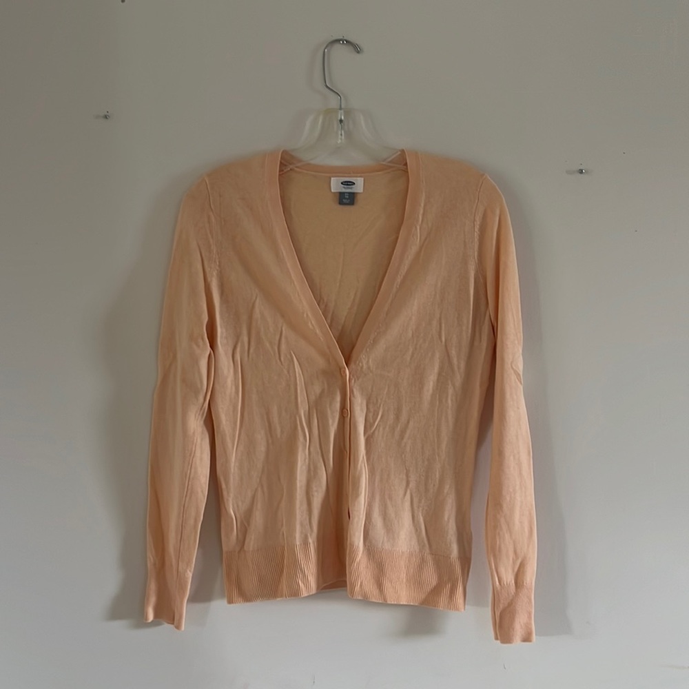 Cardigan Pastel Peach/Warm Cream